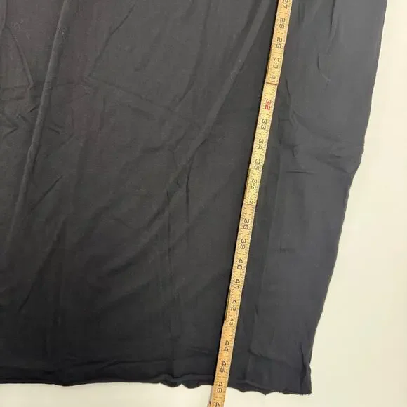 Bundle OAK Side Pleat Box Maxi Dress & Tube Tee Black Cotton XS/S Basic Neutral - Picture 8 of 12